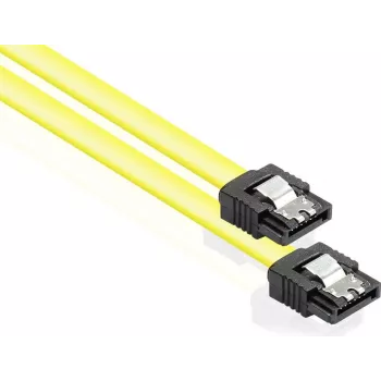 GoodConnections cable SATA 6 Gb/s con clip metálico, 0,70 m, amarillo 5047-A07Y