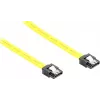 GoodConnections cable SATA 6 Gb/s con clip metálico, 0,70 m, amarillo 5047-A07Y