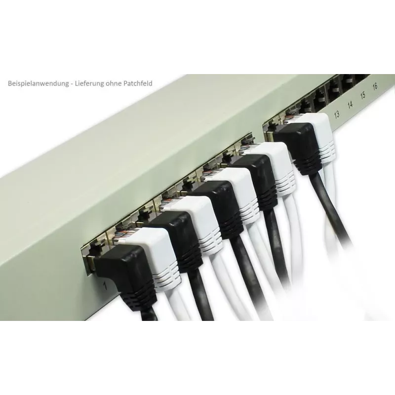 GoodConnections Cable de red Cat. 5e F/UTP, 2 m, negro, RJ45 en ángulo de 90° a recto 805S-020EWI