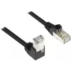GoodConnections Cable de red Cat. 5e F/UTP, 2 m, negro, RJ45 en ángulo de 90° a recto 805S-020EWI
