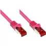 GoodConnections Alcasa Cable de red Cat6 S/FTP de 40 m, RJ-45 macho a macho, magenta 8060-400M