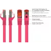 GoodConnections Alcasa Cable de red Cat6 S/FTP de 40 m, RJ-45 macho a macho, magenta 8060-400M