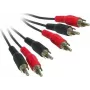 Good Connections AVB-02 Cable de vídeo compuesto + audio estéreo 3x RCA macho a 3x RCA macho, 2 m, negro