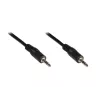 GoodConnections Cable jack estéreo de 3,5 mm 2,5 m macho a macho negro 1970-02