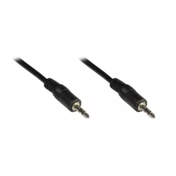 GoodConnections Cable jack estéreo de 3,5 mm 2,5 m macho a macho negro 1970-02