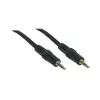 GoodConnections Cable jack estéreo de 3,5 mm 2,5 m macho a macho negro 1970-02