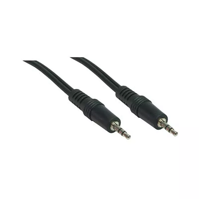 GoodConnections Cable jack estéreo de 3,5 mm 2,5 m macho a macho negro 1970-02