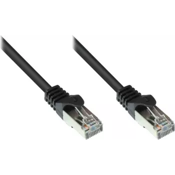 Alcasa 855S-015 Cat5e SF/UTP Cable de conexión, RJ45, 1,5 m, negro
