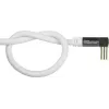 Good Connections GC-M2070 Cable de antena de TV en ángulo SmartFLEX - 30 m - conector coaxial IEC en ángulo a hembra - cuádruple apantallado 120dB 75 ohmios - conexiones doradas - blanco