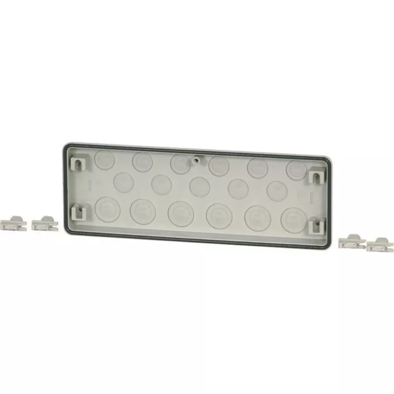 Eaton FL4-3 Brida para armario eléctrico, policarbonato gris, 329 x 23 x 116 mm 017236