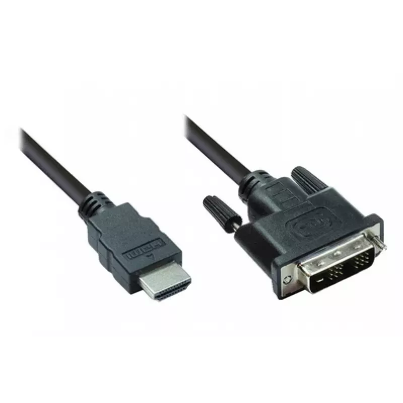 Good Connections Cable de vídeo HDMI a DVI-D Single Link 1 m negro 4510-DD1