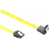 GoodConnections cable SATA 6 Gb/s con clip metálico, acodado, 0,50 m, amarillo 5047-AW05Y