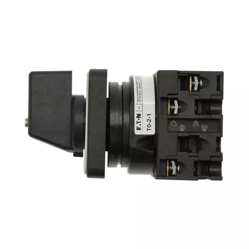 Eaton T0-2-1/E interruptor de levas 20A bipolar 90° gris/negro 024639