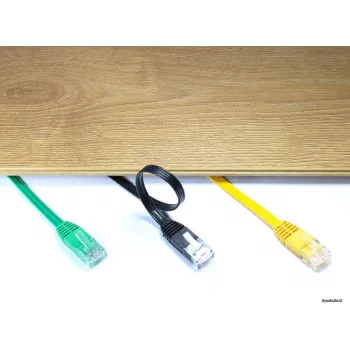 GoodConnections Cat. 5e U/UTP cable de parcheo plano, 7,5 m, blanco 805U-F507W