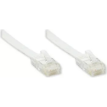 GoodConnections Cat. 5e U/UTP cable de parcheo plano, 7,5 m, blanco 805U-F507W