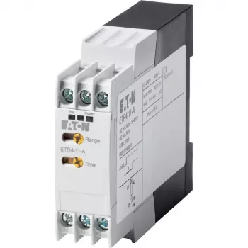 Eaton ETR4-11-A relé de tiempo multifunción, 24-240 V AC/DC, 1 conmutador, carril DIN 031882