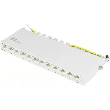 GoodConnections Alcasa GC-N0120 módulo keystone Cat.6a blindado, RJ45 a IDC sin herramientas, 10GBase-T, gris, carcasa de zinc