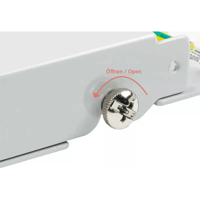 GoodConnections Alcasa GC-N0120 módulo keystone Cat.6a blindado, RJ45 a IDC sin herramientas, 10GBase-T, gris, carcasa de zinc