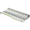 GoodConnections Alcasa GC-N0120 módulo keystone Cat.6a blindado, RJ45 a IDC sin herramientas, 10GBase-T, gris, carcasa de zinc