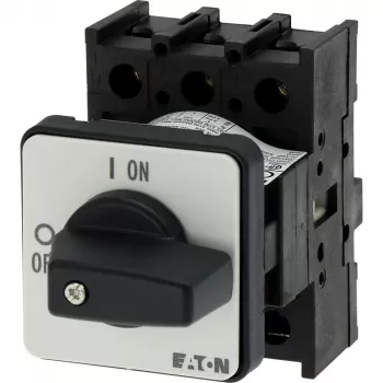 Eaton P1-25/E interruptor seccionador principal tripolar, 25 A, IP65, negro/blanco 038724
