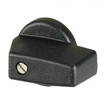 Eaton RMQ-Titan manilla giratoria KNB-T0, plástico negro, montaje frontal, 22,5 mm, IP66/IP67/IP69K 038909