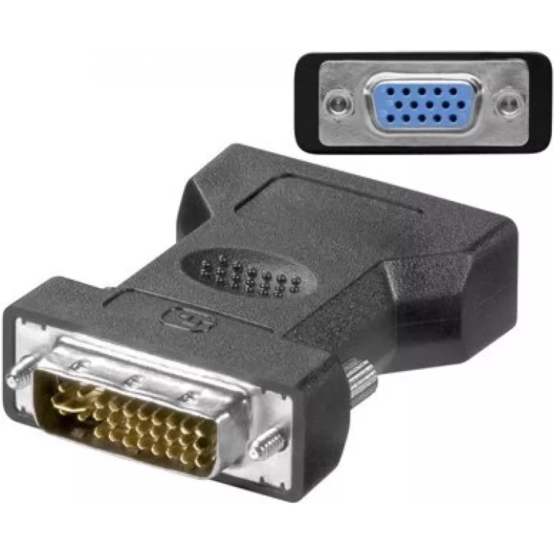 GoodConnections adaptador de conector hembra VGA a conector macho DVI 24+5 (VGA-DVI)