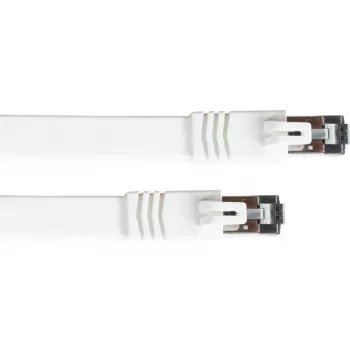GoodConnections cable de red plano Cat. 8.1 U/FTP PiMF LSZH blanco 0,5m 40Gbps 2000MHz 8080-F005W