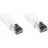 GoodConnections cable de red plano Cat. 8.1 U/FTP PiMF LSZH blanco 0,5m 40Gbps 2000MHz 8080-F005W