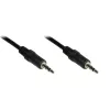 GoodConnections cable de audio estéreo de 3,5mm conector macho a conector macho, 1,5m, dorado, negro (1970-EX)