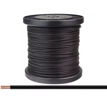Donau Elektronik 218-11-100 cable flexible 2 x 0,14 mm² negro 100 m