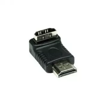 Good Connections adaptador HDMI de 19 pines conector macho a conector hembra, acodado hacia abajo, negro (HDMI-FMWU)
