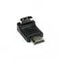 Good Connections adaptador HDMI de 19 pines conector macho a conector hembra, acodado hacia abajo, negro (HDMI-FMWU)