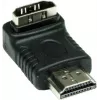 Good Connections adaptador HDMI de 19 pines conector macho a conector hembra, acodado hacia abajo, negro (HDMI-FMWU)