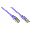 GoodConnections Alcasa cable de red Cat5e SF/UTP RJ45 de 0,3 m, violeta 855V-003