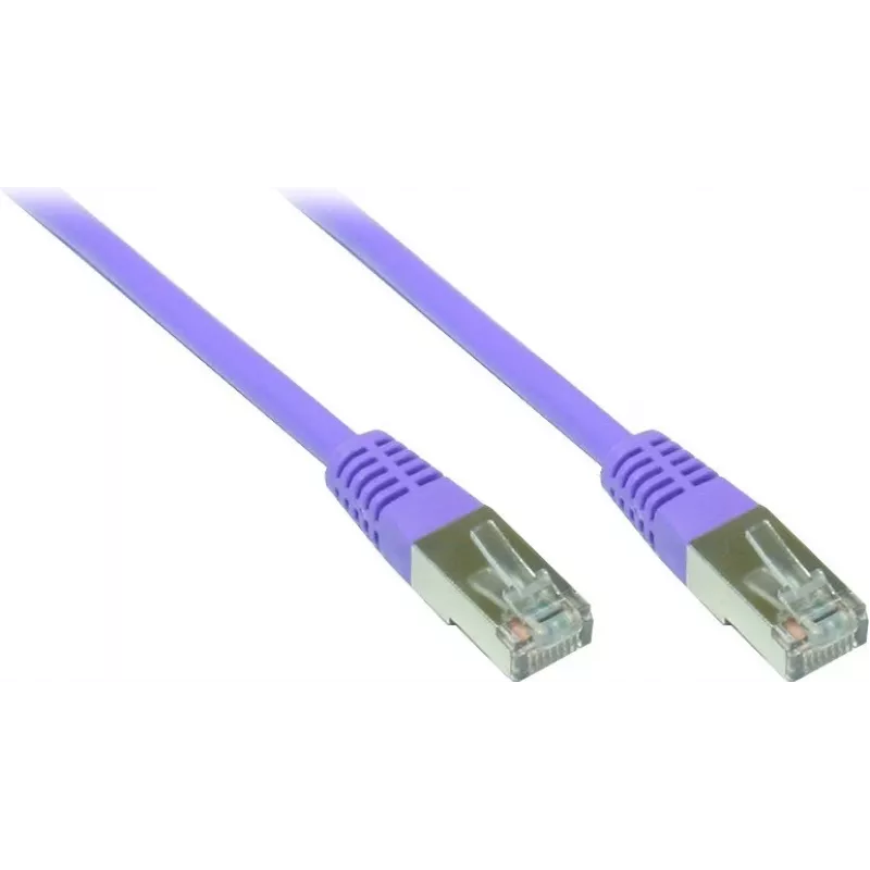 GoodConnections Alcasa cable de red Cat5e SF/UTP RJ45 de 0,3 m, violeta 855V-003
