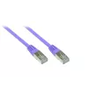 GoodConnections Alcasa cable de red Cat5e SF/UTP RJ45 de 0,3 m, violeta 855V-003