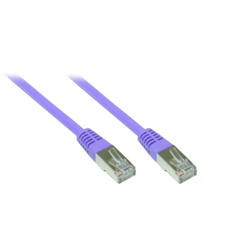 GoodConnections Alcasa cable de red Cat5e SF/UTP RJ45 de 0,3 m, violeta 855V-003