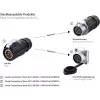 GoodConnections IC01-20P302 S1 Power conector industrial hembra de 3 pines, con bloqueo por clic, terminales de soldadura, M20