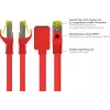 GoodConnections 8070VR-100R Cat.7 S/FTP RJ45 alargador de cable de red, PiMF, libre de halógenos, 600 MHz, OFC, protección de pestaña RNS, 10 m, rojo