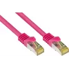 GoodConnections 8070R-400M Cat.7 S/FTP RJ45 cable de red, PiMF, libre de halógenos, 600 MHz, OFC, protección de pestaña RNS, 40 m, magenta