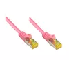 GoodConnections 8070R-400M Cat.7 S/FTP RJ45 cable de red, PiMF, libre de halógenos, 600 MHz, OFC, protección de pestaña RNS, 40 m, magenta