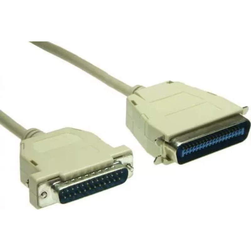 GoodConnections cable paralelo de impresora premium, DB25 macho a Centronics 36 macho, 0,6 m, gris, doble apantallado 4090-06