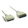 GoodConnections cable paralelo de impresora premium, DB25 macho a Centronics 36 macho, 0,6 m, gris, doble apantallado 4090-06