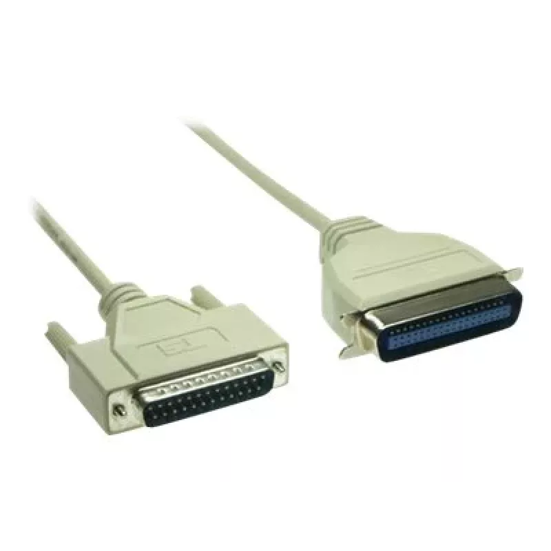 GoodConnections cable paralelo de impresora premium, DB25 macho a Centronics 36 macho, 0,6 m, gris, doble apantallado 4090-06