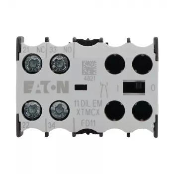 Eaton bloque de contactos auxiliares 1NO+1NC 11DILEM 2 polos contactos de accionamiento forzado 010080