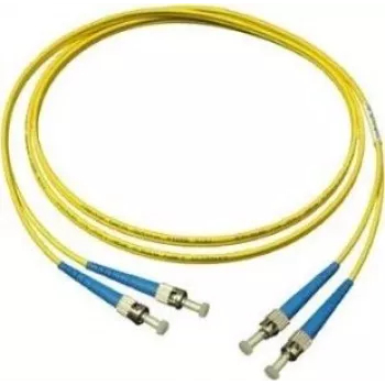 GoodConnections LW-905ST cable de fibra óptica monomodo dúplex ST/ST, 9/125 µm OS2, 5 m, amarillo