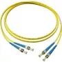 GoodConnections LW-905ST cable de fibra óptica monomodo dúplex ST/ST, 9/125 µm OS2, 5 m, amarillo
