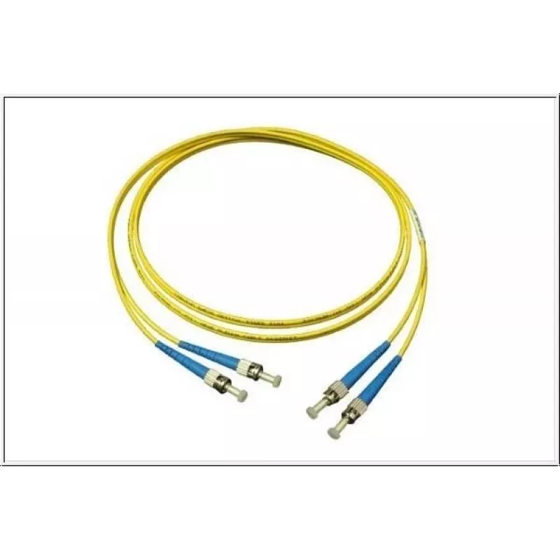 GoodConnections LW-905ST cable de fibra óptica monomodo dúplex ST/ST, 9/125 µm OS2, 5 m, amarillo