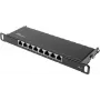 GoodConnections Alcasa GC-N0124 keystone jack RJ45 Cat6 apantallado - sin herramientas, Gigabit Ethernet, negro