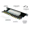 GoodConnections Alcasa GC-N0124 keystone jack RJ45 Cat6 apantallado - sin herramientas, Gigabit Ethernet, negro